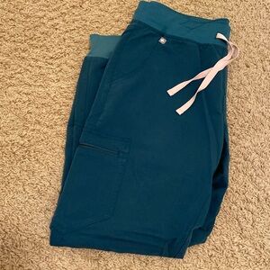 Figs Caribbean blue Zamora scrub pants